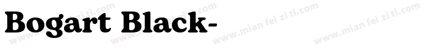 Bogart Black字体转换